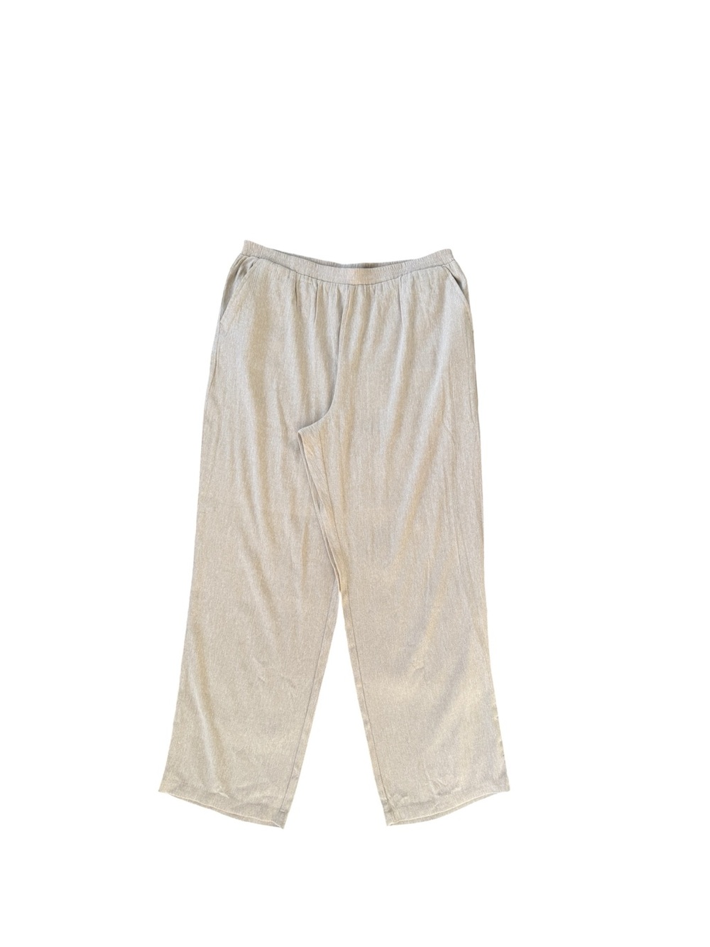 Women's Cream Straight-Leg Lounge Pants